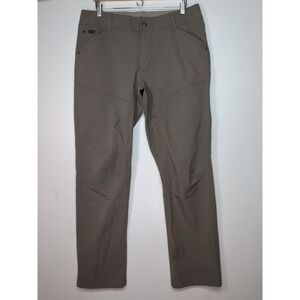 Kuhl Silencer Storm Khaki 35x32 Brown Tapered Fit Technical Stretch Trousers